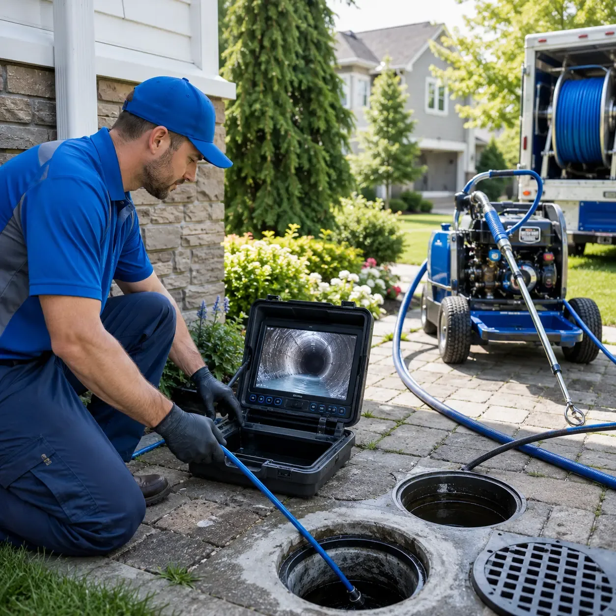 Outdoor drain cleaning professionals serving Kingston, MI