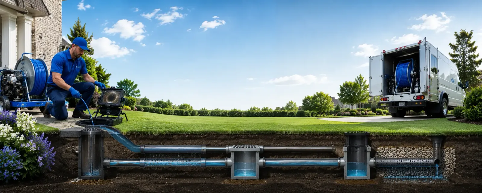 Outdoor drain cleaning information for Kingston, MI