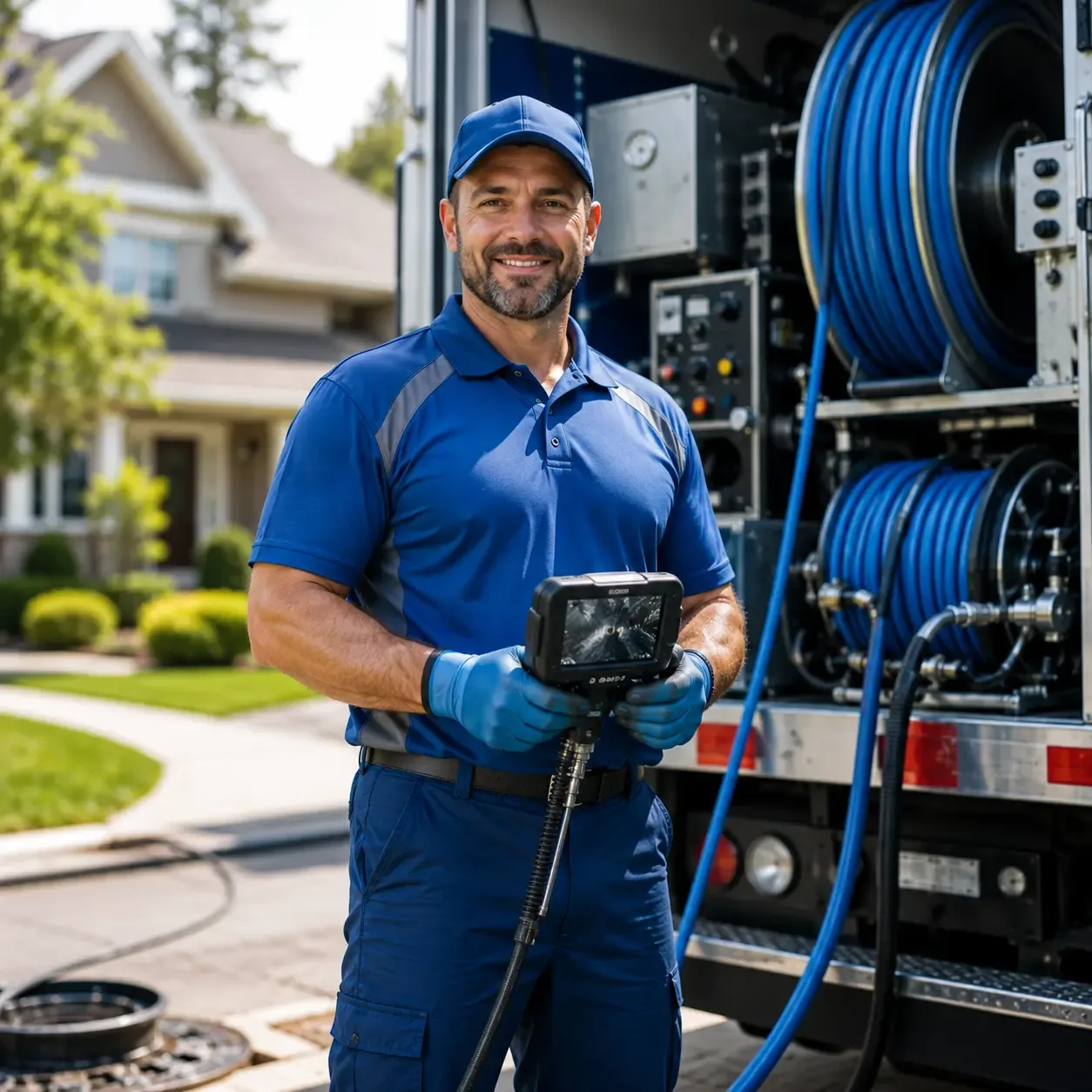 Local outdoor drain cleaning specialists in Kingston, MI